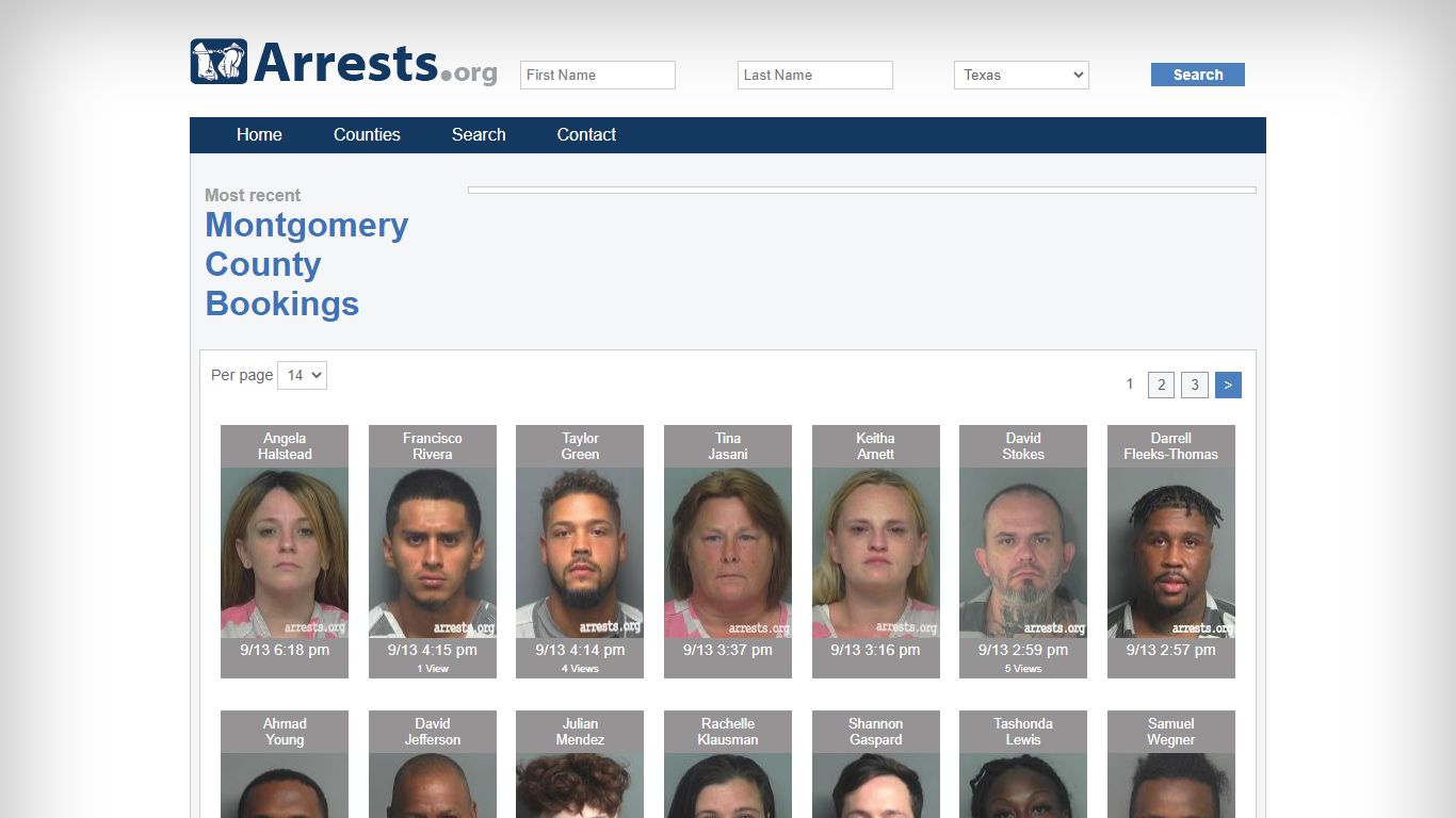 Montgomery County Arrests and Inmate Search